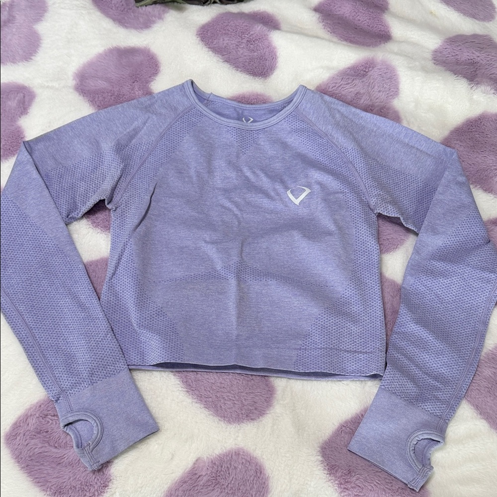 Violate The Dress Code- Lavender Long Sleeve Women's Top